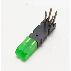 2 Led verte avec support