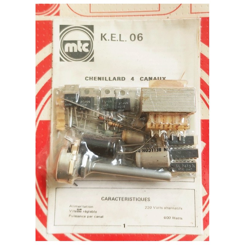 Kit électronique chenillard 4 voies
