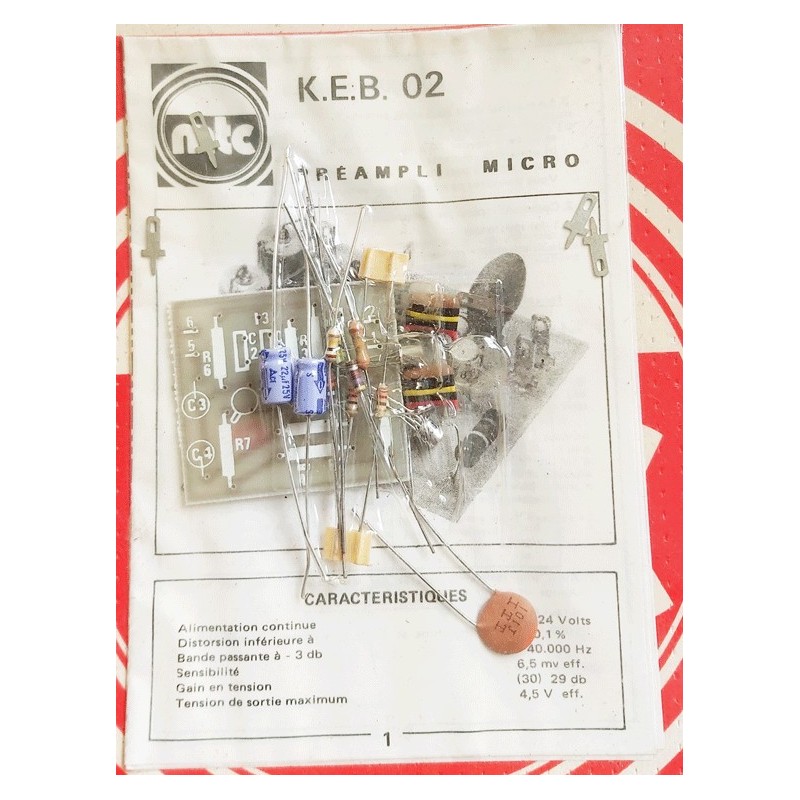 Kit électronique préampli micro