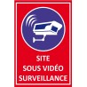 Panneau de dissuasion site sous vidéo surveillance