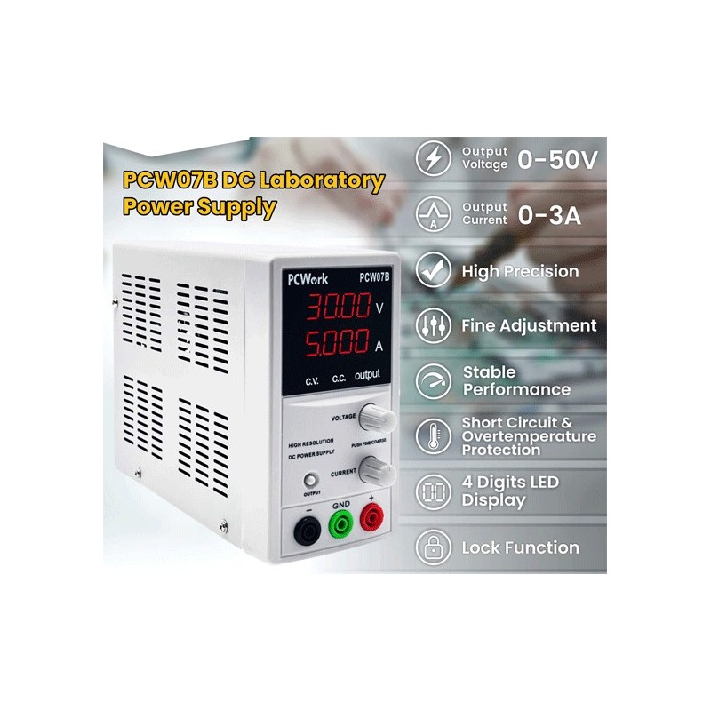 Alimentation 0-50volts 0-3Ampère
