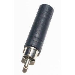 Adaptateur rca mâle / jack 6.35 mono