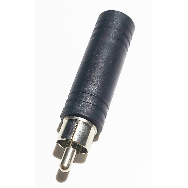 Adaptateur rca mâle / jack 6.35 mono