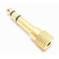 Adaptateur jack mâle 6.5 / jack femelle 3.5 stéréo