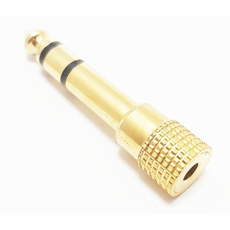 Adaptateur jack mâle 6.5 / jack femelle 3.5 stéréo