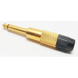 Jack mâle mono 6.35 doré