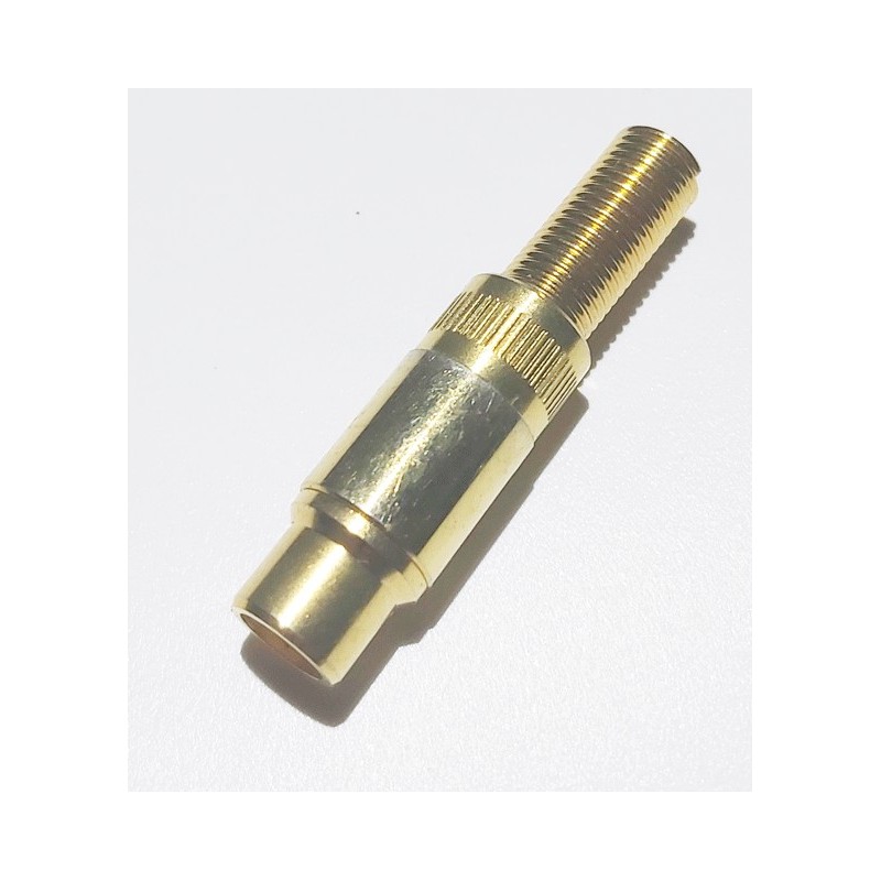 Fiche RCA femelle métal doré pro