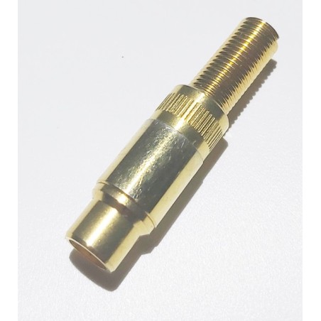 Fiche RCA femelle métal doré pro
