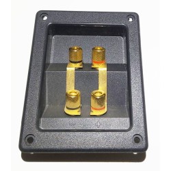 Bornier double pour à vis pour enceinte