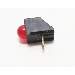 Led 5 mm rouge avec support coudé