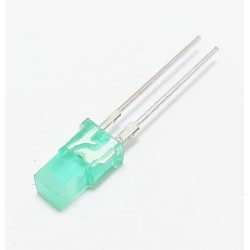 Led verte transparente pointe carré