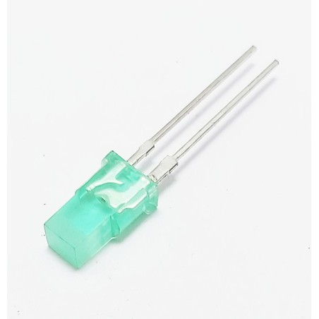 Led verte transparente pointe carré