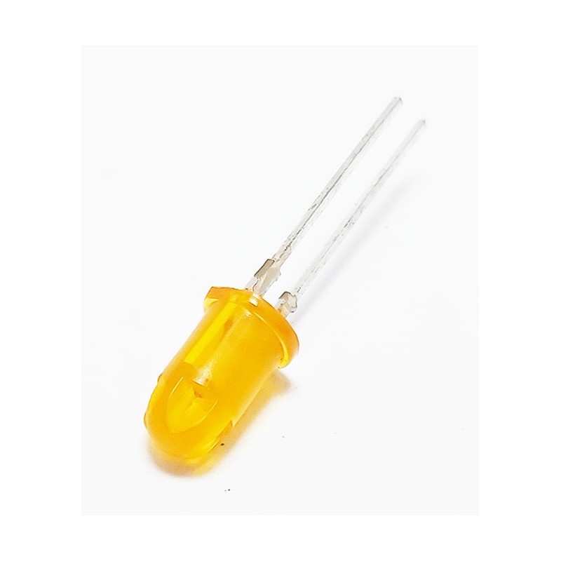 Led jaune 5mm pointe en croix