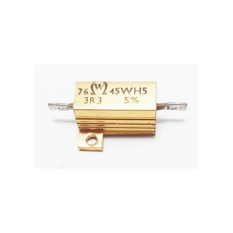 Résistance de puissance alu 3.3 ohms 3/5 watts 5%