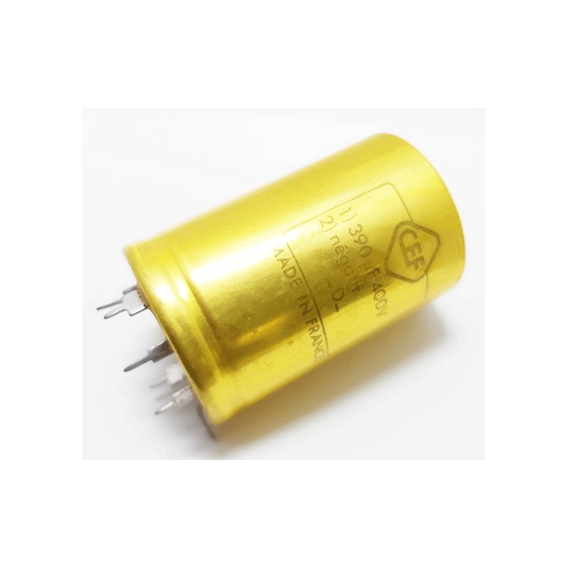 Condensateur chimique 390mf 400volts