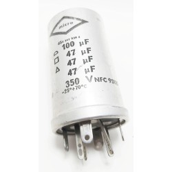 Condensateur chimique 100mf + 3x47mf 385volts