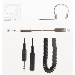 Rallonge spirale jack stéréo 6.35 / femelle stéréo 6.35