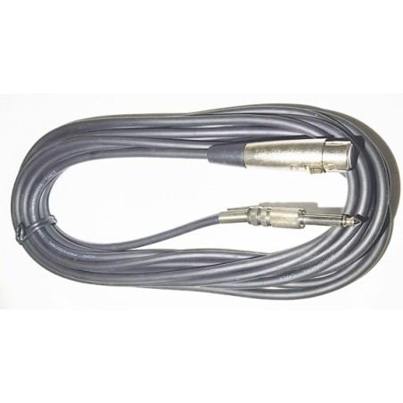 Câble micro jack 6.35 mâle mono / xlr femelle 6m