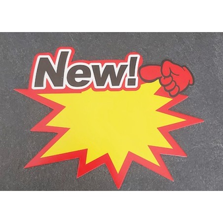 Etiquette FLUO NEWS 180x130mm