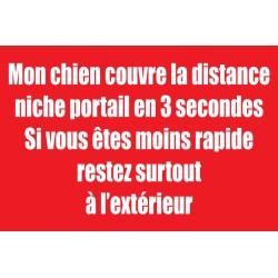 Panneau humoristique d'entrée