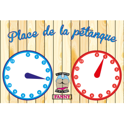 Compteur mural de point pour pétanque, boules de pétanque