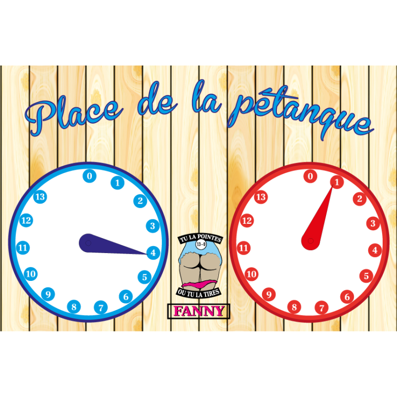 Compteur mural de point pour pétanque, boules de pétanque