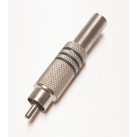 Fiche RCA male métal pro