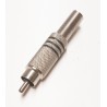 Fiche RCA male métal pro