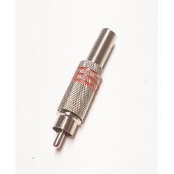 Fiche RCA male métal pro