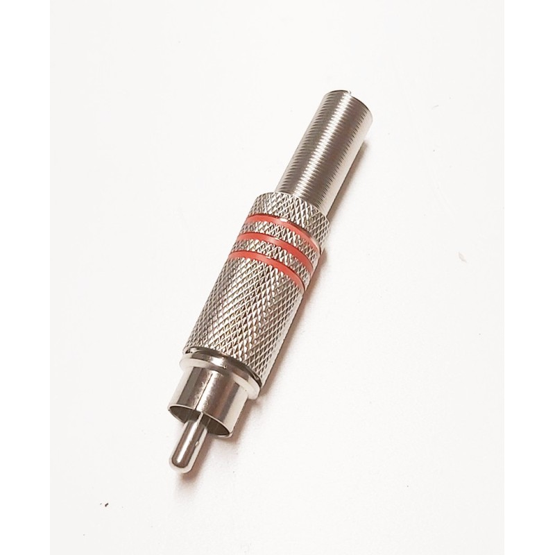 Fiche RCA male métal pro