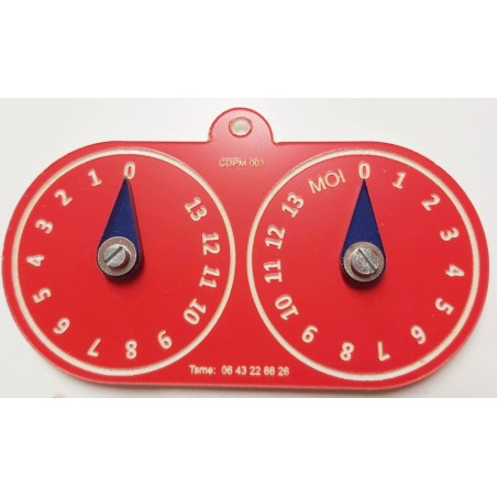 Compteur de point pour pétanque a main, boules de pétanque