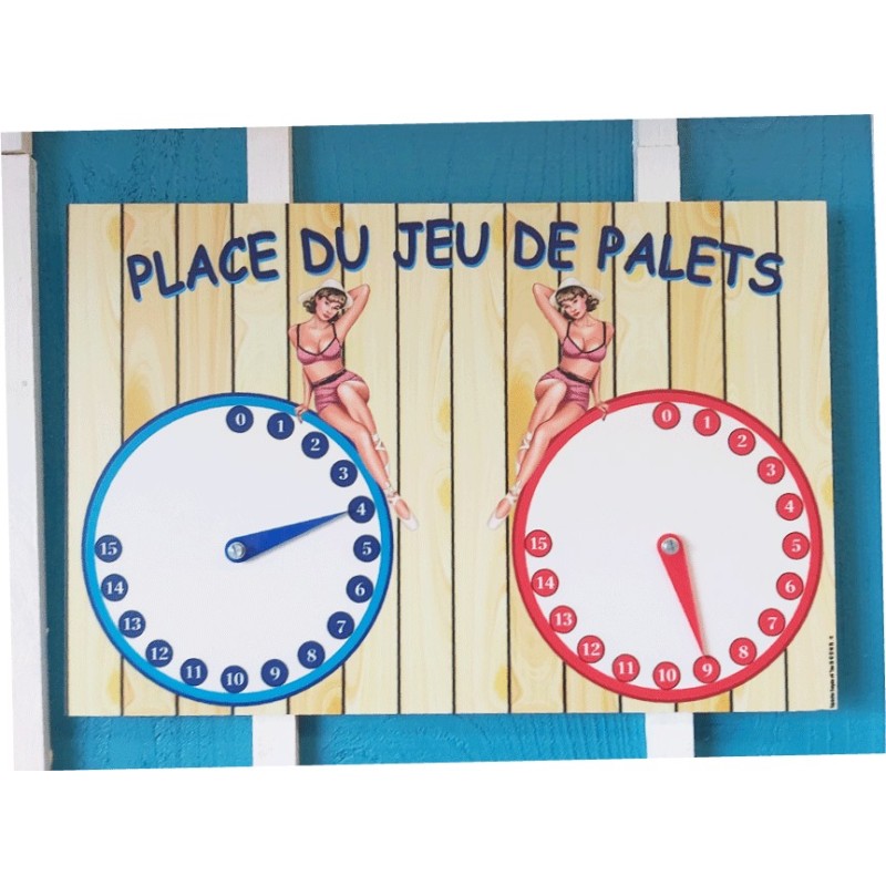Compteur mural de point pour palets