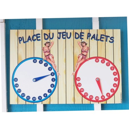 Compteur mural de point pour palets