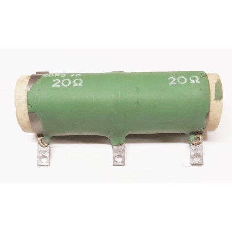 Résistance de puissance 2x20 ohms 40 watts