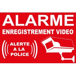 Panneau de dissuasion alarme alerte a la police