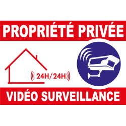 Panneau de dissuasion vidéo surveillance