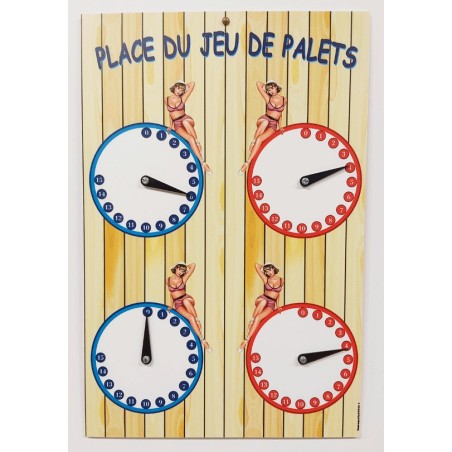 Compteur mural de point pour palets 4 joueurs