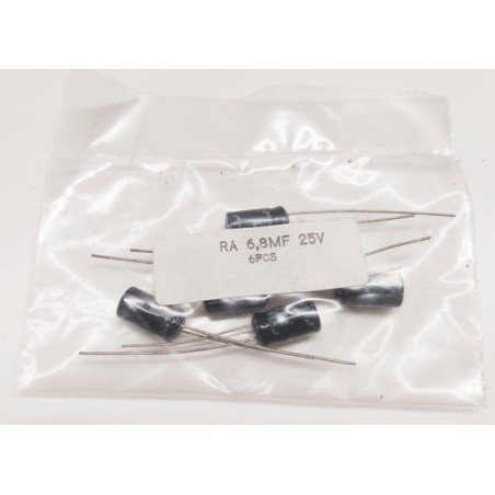 6.8µf 25volts Chimique radial