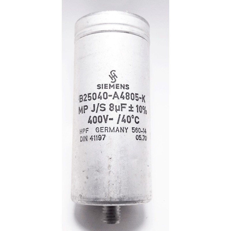 Condensateur démarrage 8µf 400volts ~