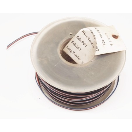 Fil de câblage 4 conducteurs souple 0.2mm / 50mètres