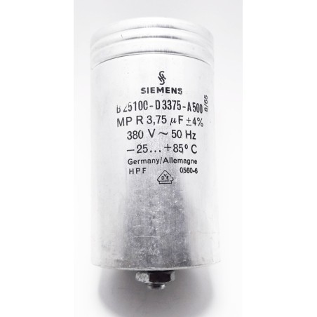 Condensateur démarrage 3.75µf 380volts ~