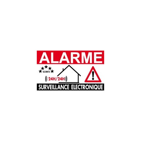 Panneau alarme surveillance électronique 24h/24