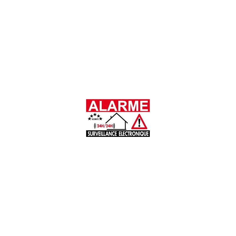 Panneau alarme surveillance électronique 24h/24