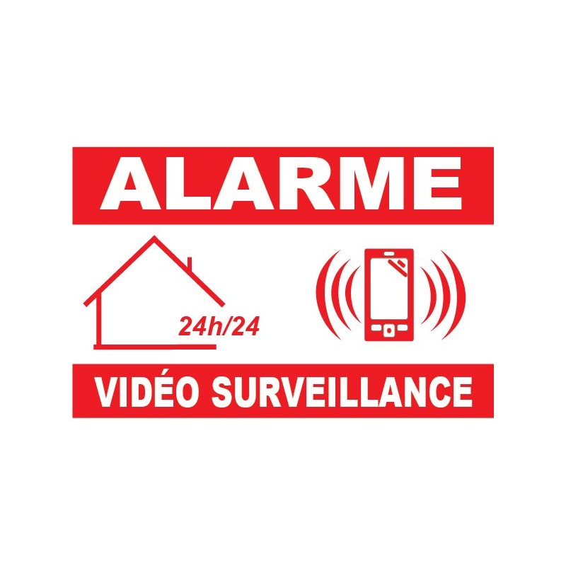 Panneau vidéo surveillance 24h/24