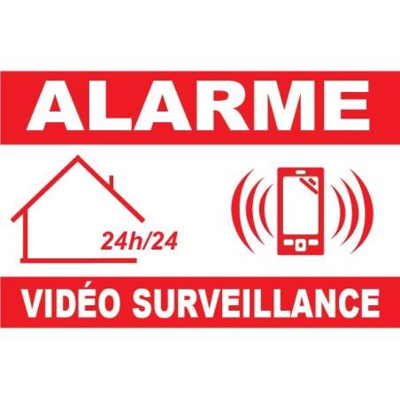 Panneau vidéo surveillance 24h/24
