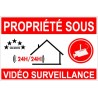 Panneau propriété sous vidéo surveillance 24h/24
