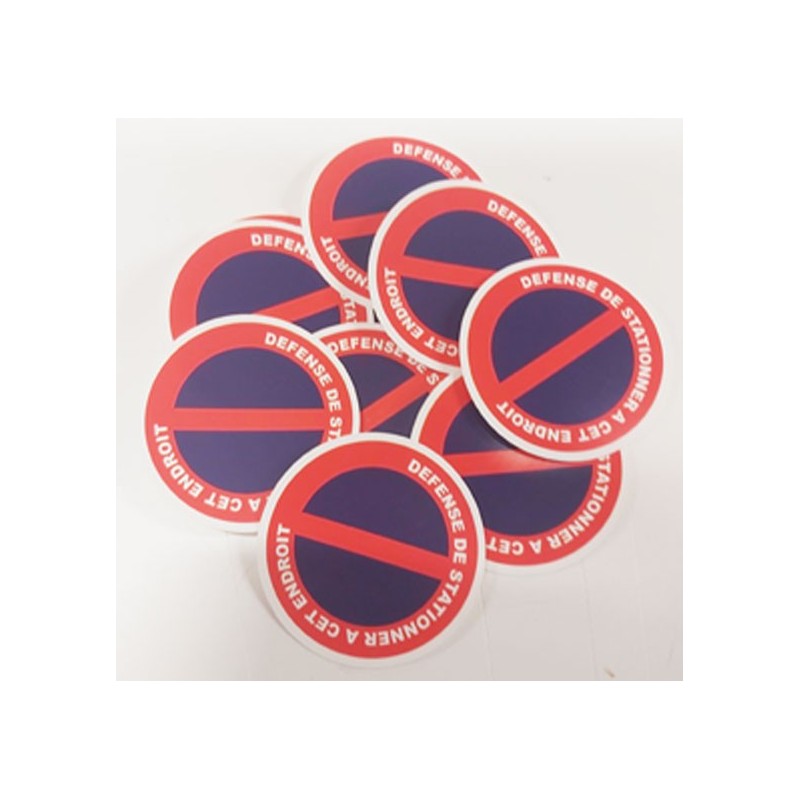 Adhésif ne pas stationner à cet endroit