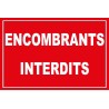 Panneau encombrants interdits