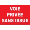 Panneau voies sans issue