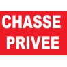 Panneau chasse privée